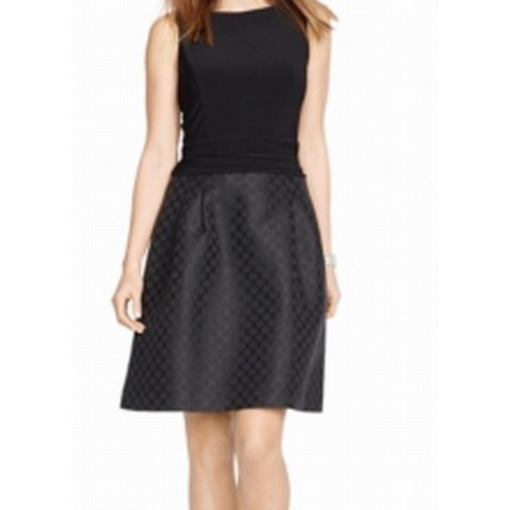 American Living Black Polka Dot Sheath Dress